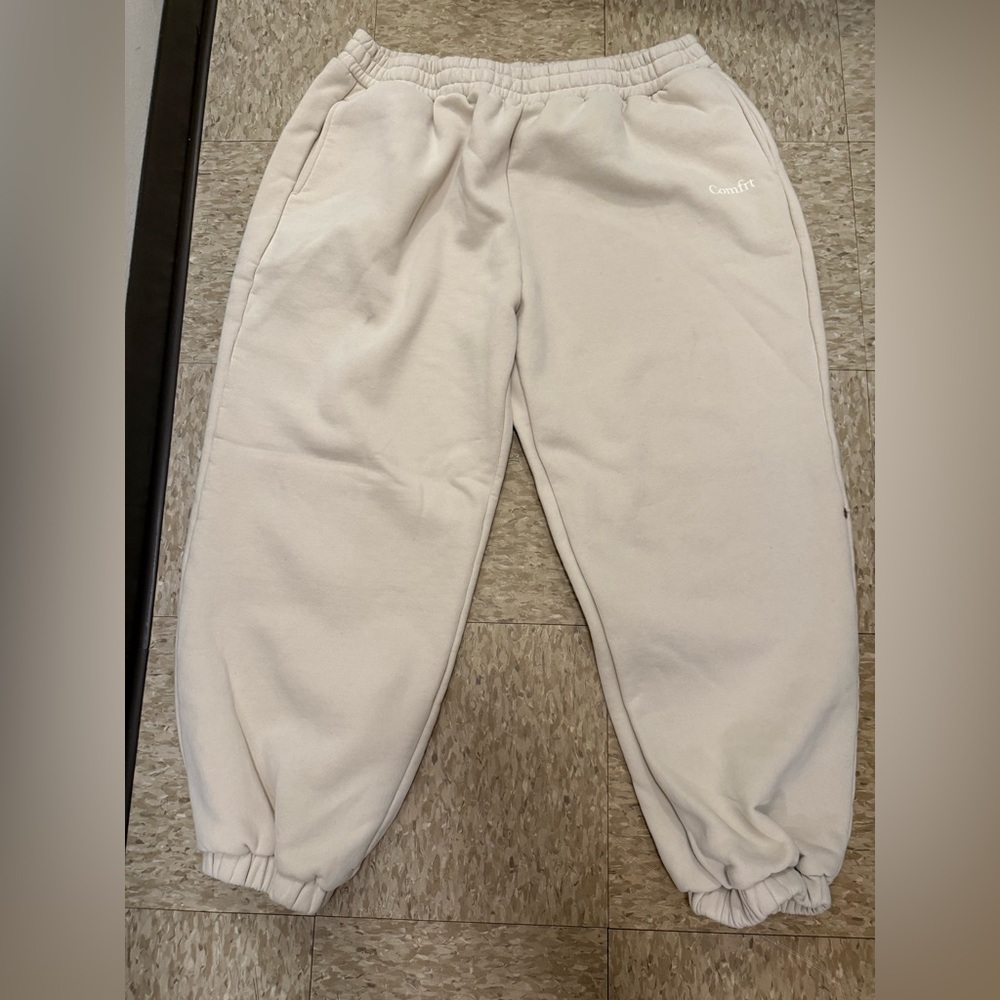 Cream Sweatpants